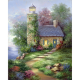 Paint Your Own Masterpiece Kit 11 x 14 Romantic Lighthouse