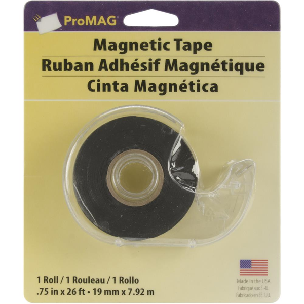 Adhesive Magnetic Tape Dispenser .75"x 26'