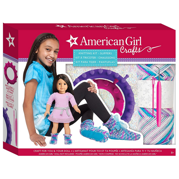 American Girl Slipper Knitting Kit
