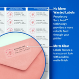 Avery Matte Clear Easy Peel Labels, Inkjet, 1" x 2 5/8"