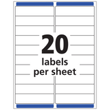 Avery Matte Clear Easy Peel Labels, 1" x 4", Laser