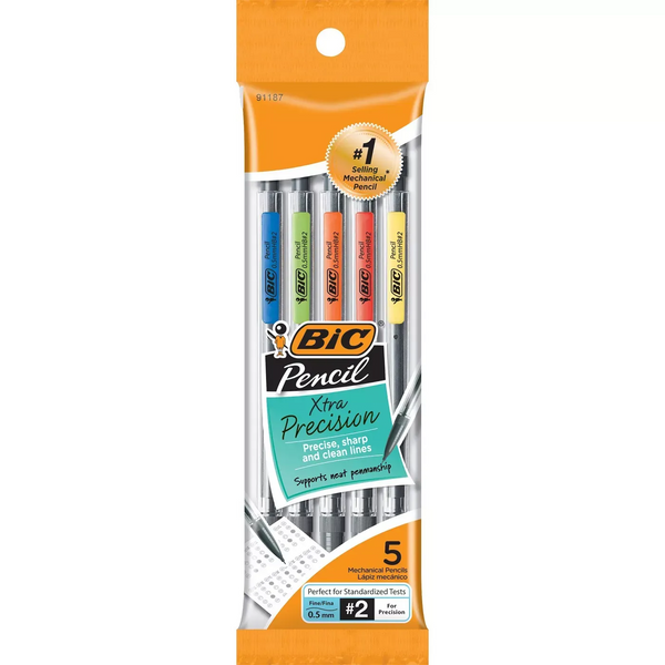 Bic Mechanical #2 Pencils .5mm 5 Pack