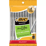 Bic Round Stic Ball Point Pens