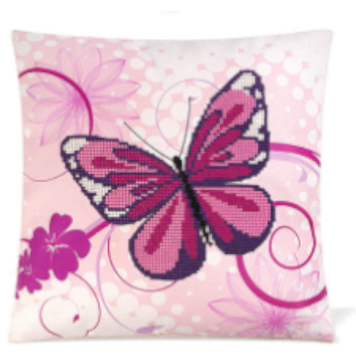 Butterfly Rhinestone Pillow