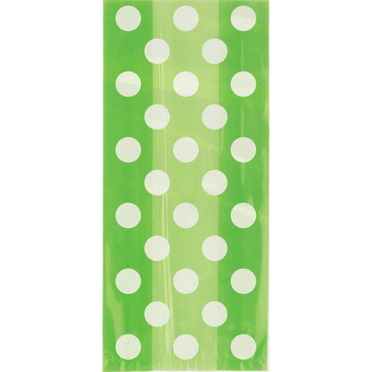 Polka Dot Cellophane Bags, 20 Pcs