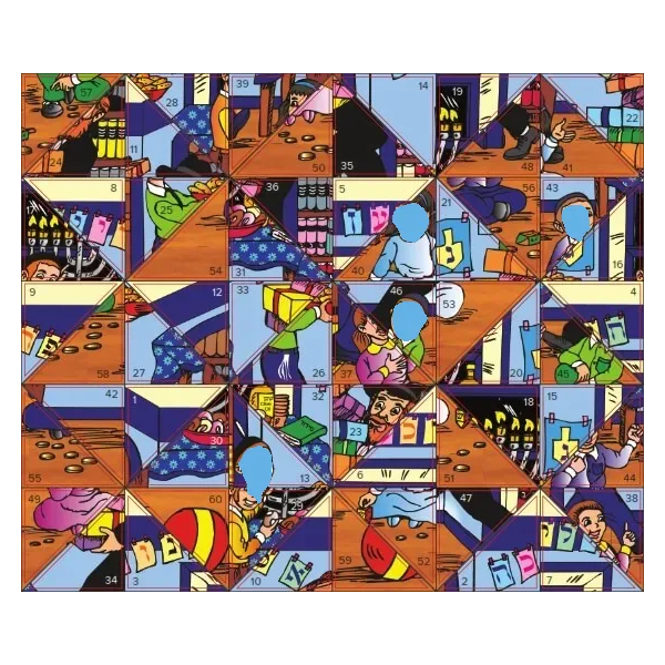 Chanukah Scene Sticker Puzzle