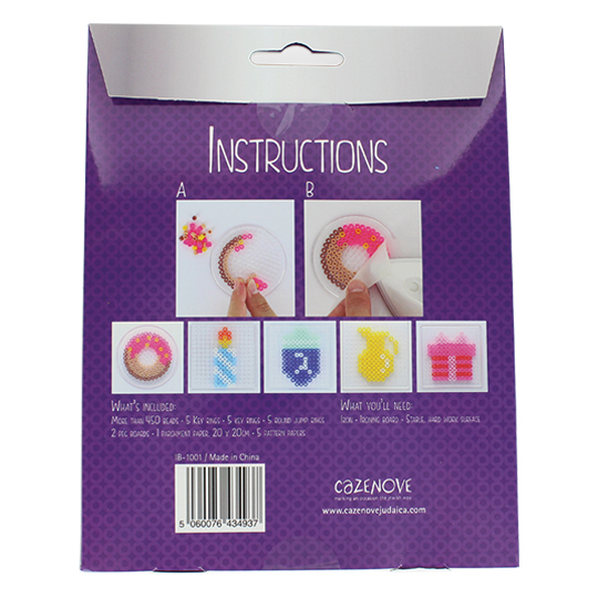 Chanukah Iron On Beads Kit