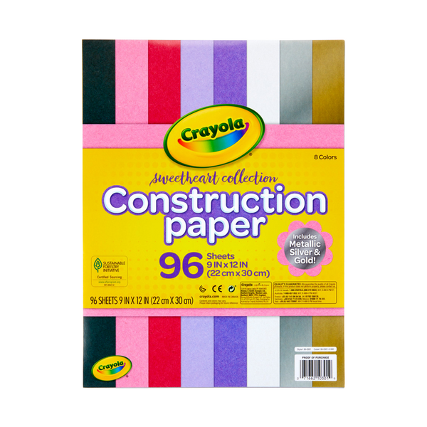 Crayola Construction Paper - 9 x 12, 10 Assorted Colors, 240