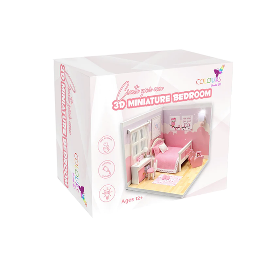 Create Your Own 3D Miniature Bedroom Kit