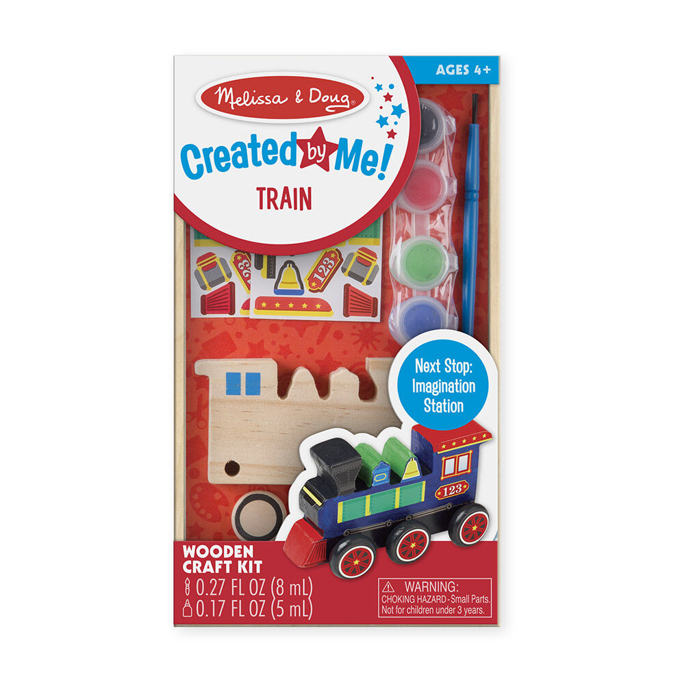 Decorate Your Own Wooden Train Kit