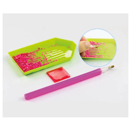 Diamond Art Keychain Rainbow Bear