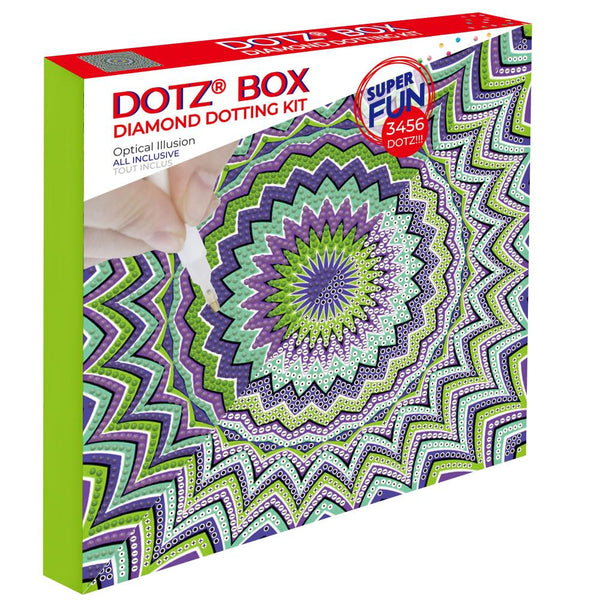Diamond Dotz Diamond Art Box Kit 8.6"x 8.6" Optical Illusion