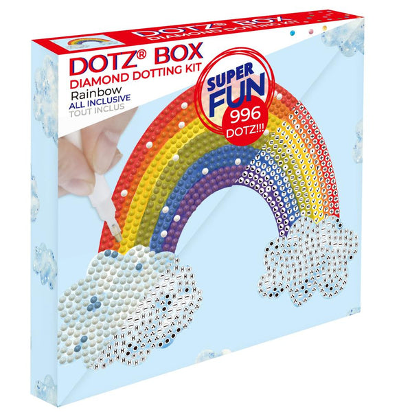Diamond Dotz Diamond Art Box Kit 8.6"x 8.6" Rainbow Smile