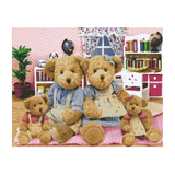 Diamond Teddy Bear Family