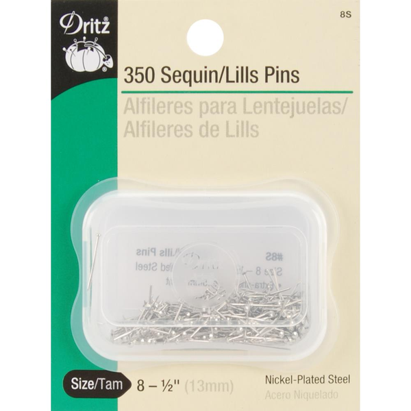 Dritz Sequin Lills Pins Size 8 350/Pkg
