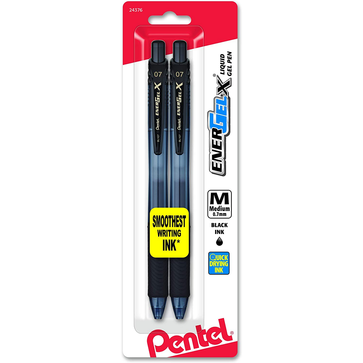 EnerGel-X Retractable Liquid Gel Pens 2 Pk