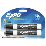 Expo Low Odor Chisel Black 2 Pack