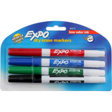 Expo Low Odor 4  Count Assorted Colors