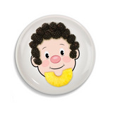 Food Face Ceramic Dinner Plate