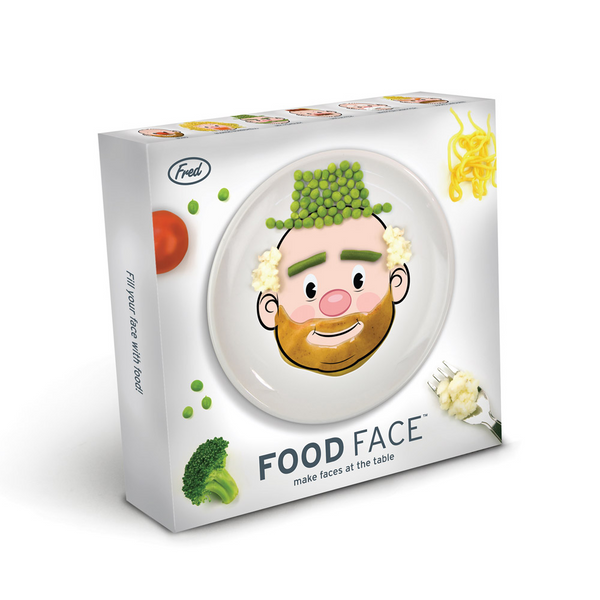 Food Face Ceramic Dinner Plate