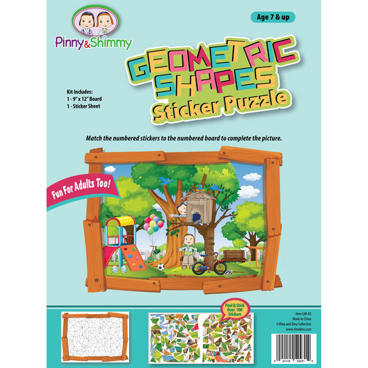 Geometric Sticker Puzzle Treehouse