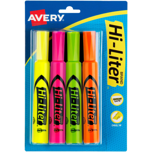 Hi Liter Fluorescent Desk Style Highlighters