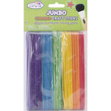 Jumbo Craft Sticks Colored 6" 50/Pkg