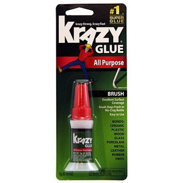 Krazy Glue All Purpose Brush On Krazy Glue, 0.17 oz