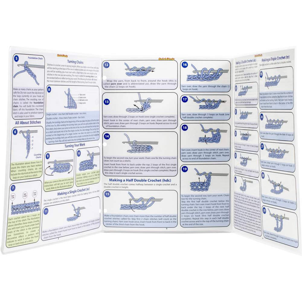 Learning To Crochet Quick Study Reference Guide