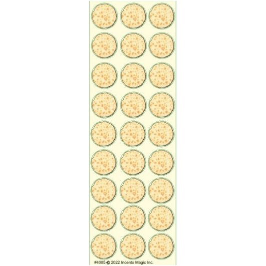 Matzah Circle Stickers Medium