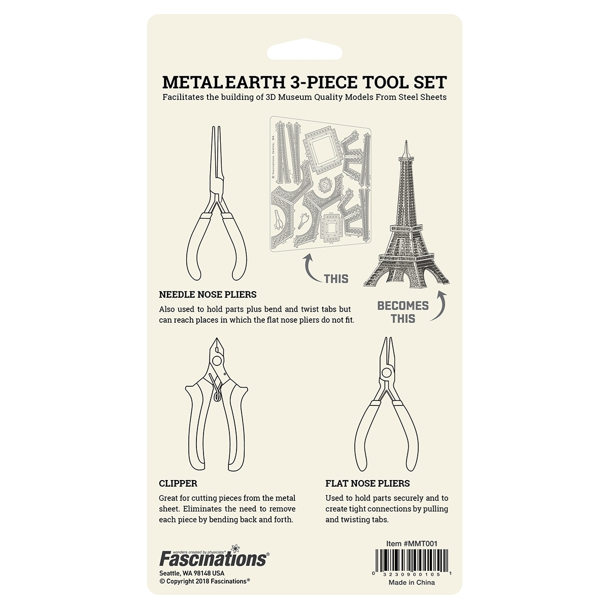 Metal Earth 3 Piece Tool Kit