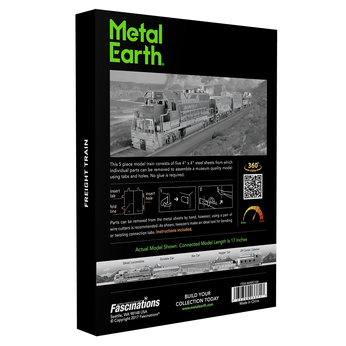 Metal Earth Freight Train Gift Set