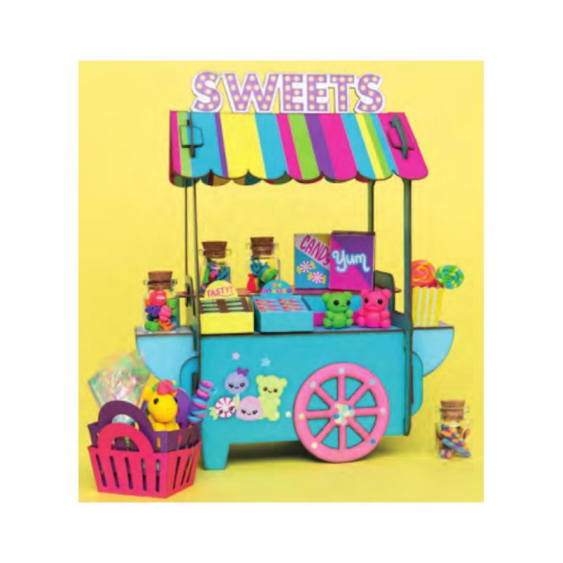 Mini Clay World Candy Cart