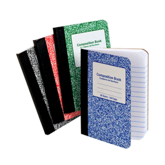 Mini Composition Book 80 Sheets