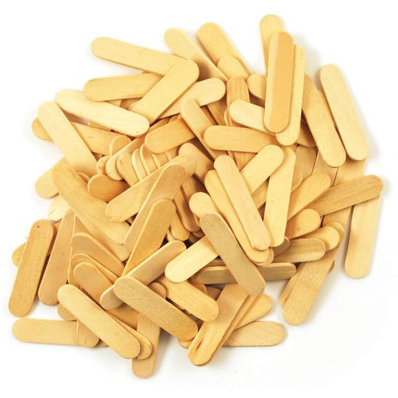 Mini Craft Sticks Natural 2.5" 120/Pkg