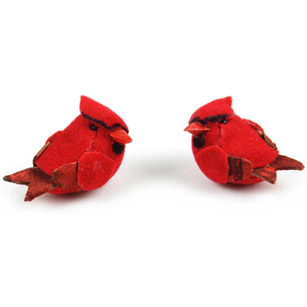 Miniature Birds Cardinals 1" 2/Pkg