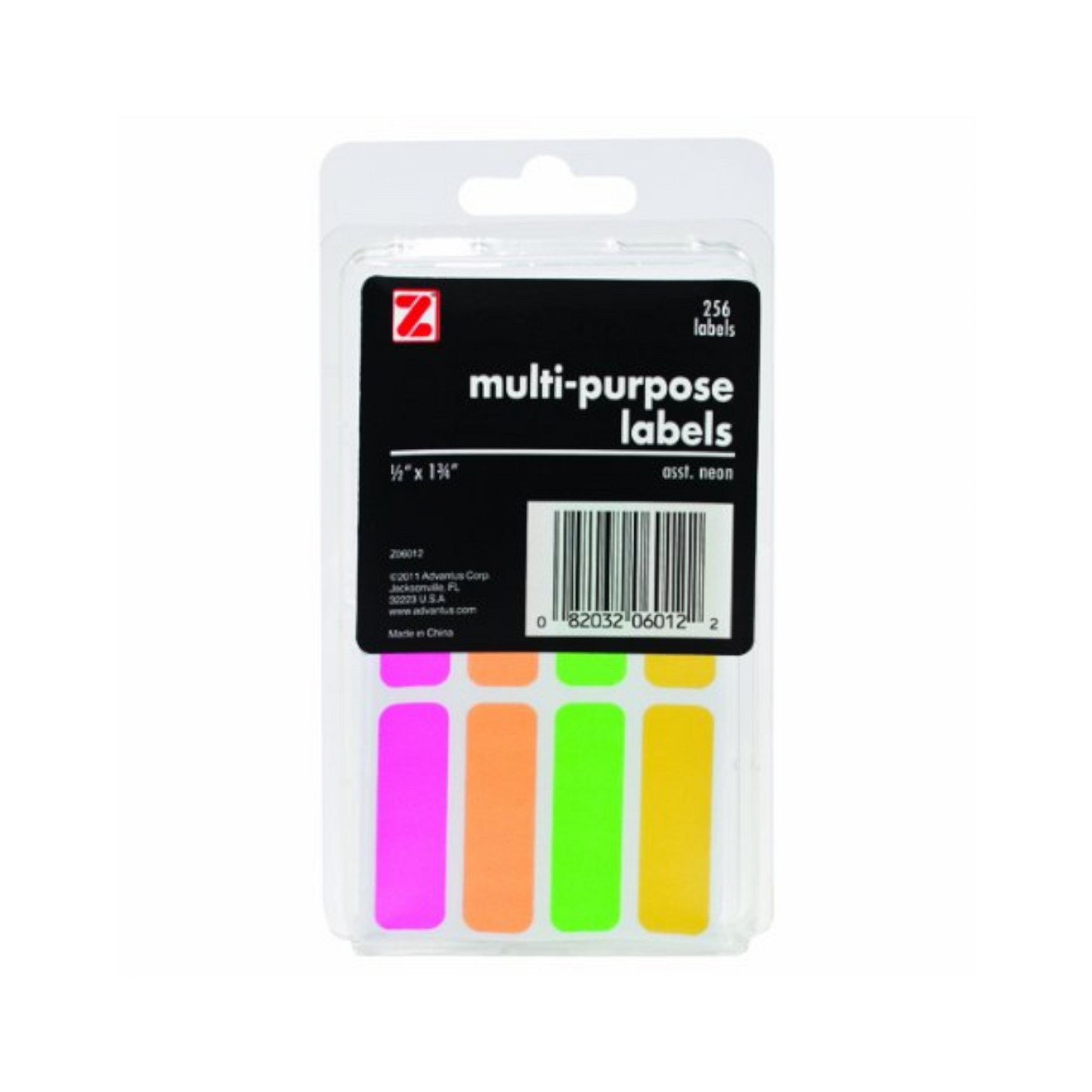 Neon Rectangular Multi Purpose Labels