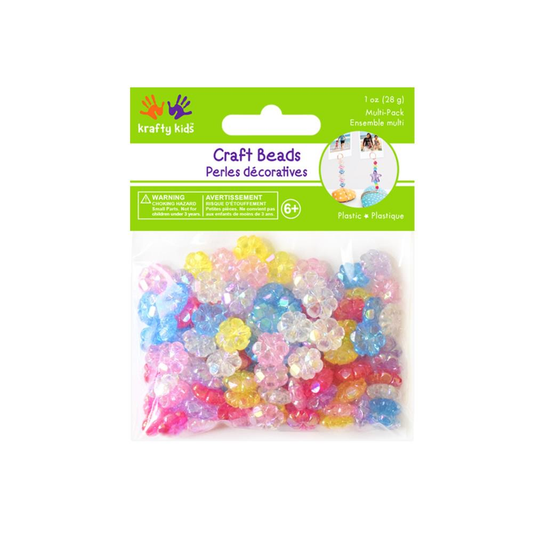 Multicraft Plastic Beads 30g Flowers