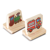 My First Wooden Stamp Set Vehicles