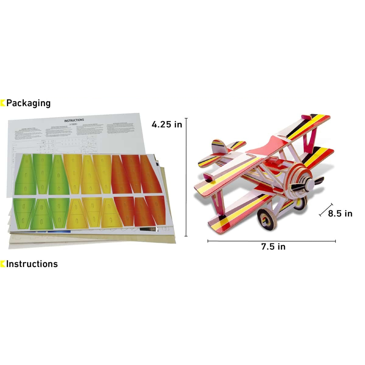 Nieuport 17 Colored 3D Puzzle