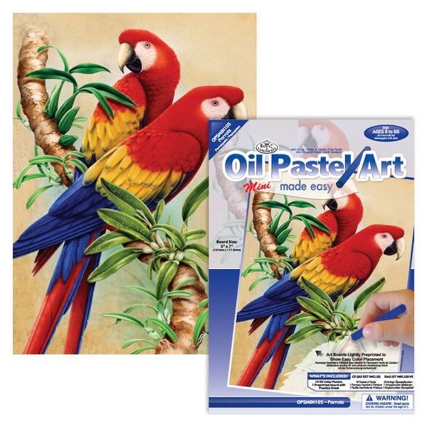 Oil Pastel Made Easy Parrots