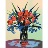 Paint By Number Canvas Floral Still Life