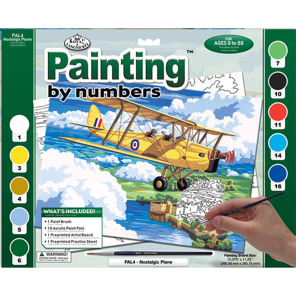 Paint By Number Nostalgic Plane