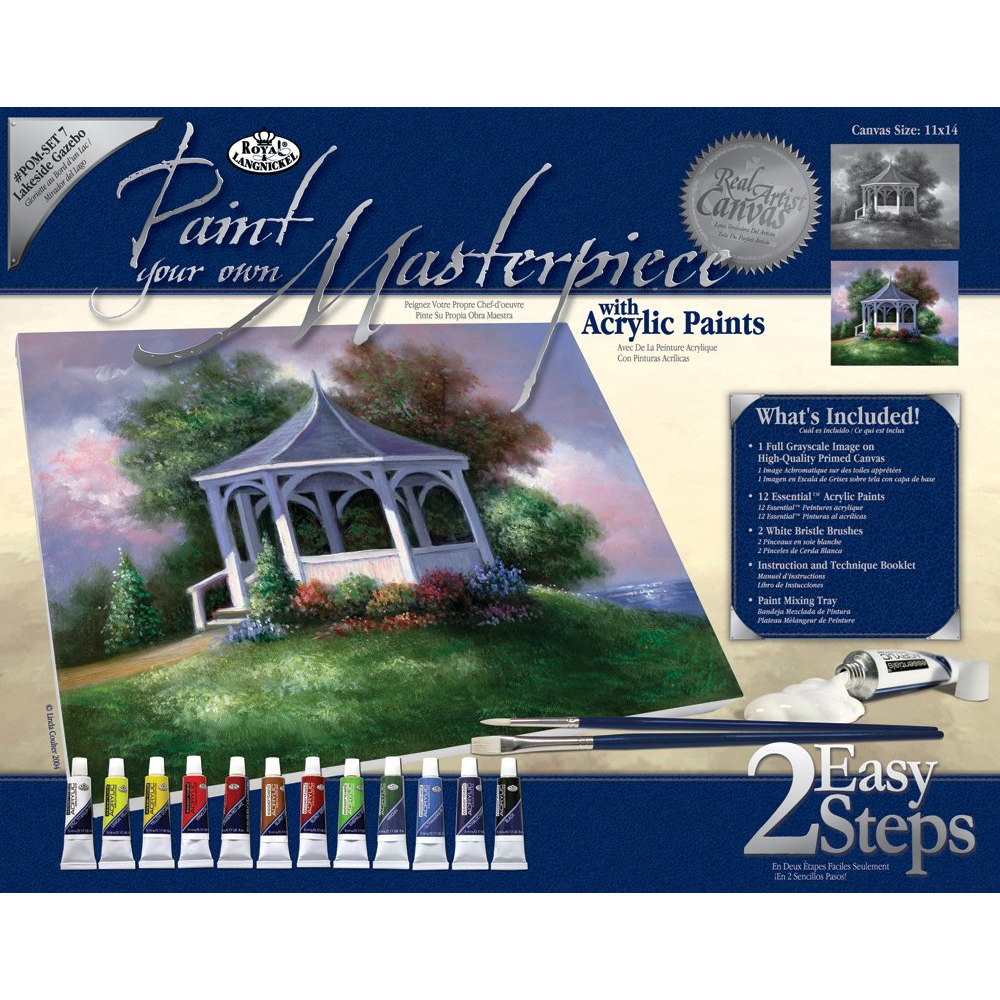 Paint Your Own Masterpiece 11 x 14 Lakeside Gazebo