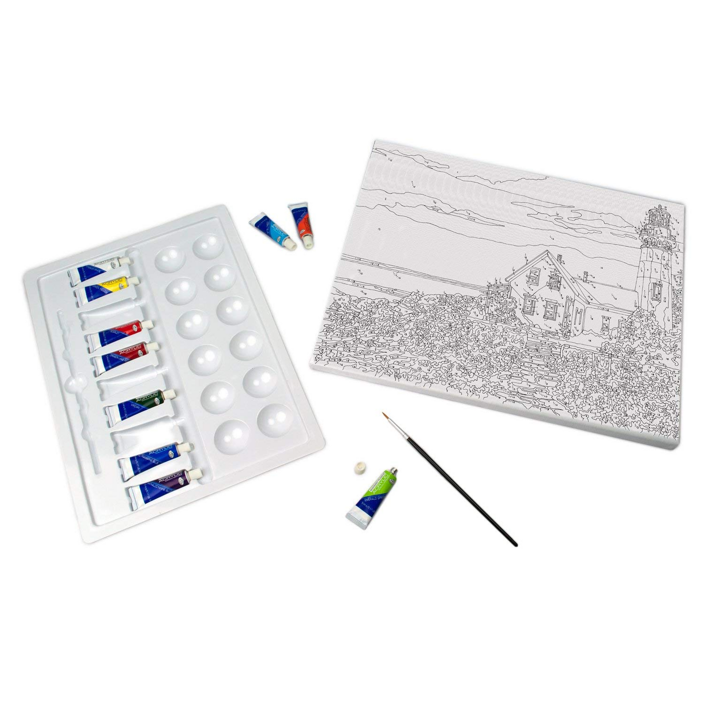 Paint By Number Canvas The Lighthouse