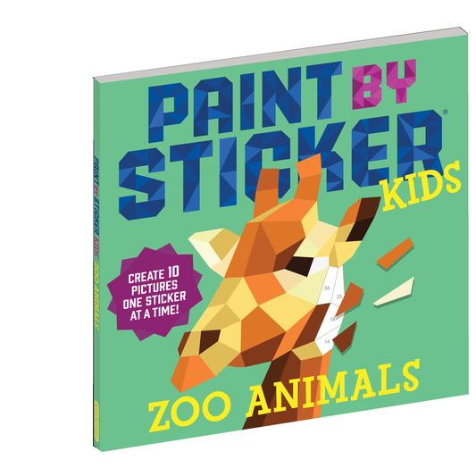 Paint by Sticker Kids Zoo Animals