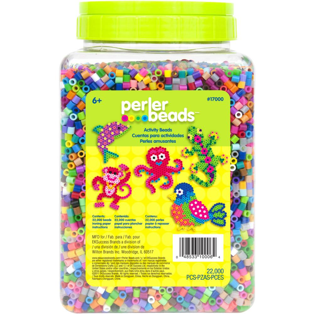 Perler Beads Amarillo Brillante - 1000 Cuentas, Para Manualidades Y Fusión, Apto Para Mayores De 5 Años