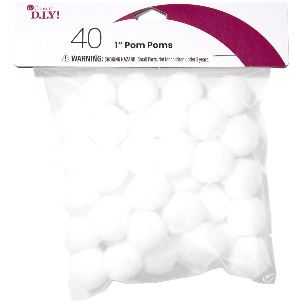 Acrylic Pom Poms 1 Inch 40 Pieces