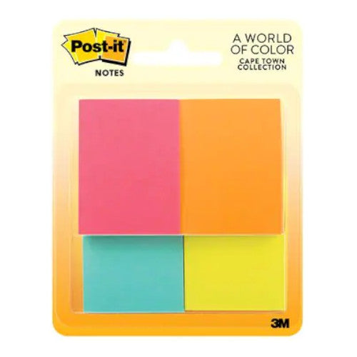 Post It Notes 1 3/8" x 1 7/8", Cape Town Collection