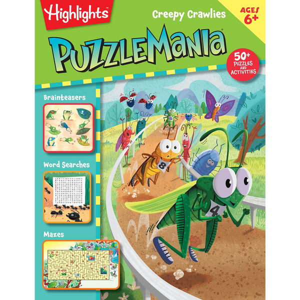 Puzzlemania  Creepy Crawlies Activity Book